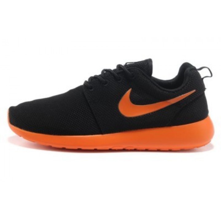 Кроссовки Nike Roshe Run 2012, черный с оранжевым