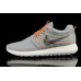 Кроссовки Nike Roshe Run HYP QS 2014, серый с оранжевыми шнурками