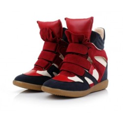 Сникерсы Isabel Marant красные с синим