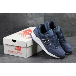 Кроссовки New Balance 999 синие с белым замша