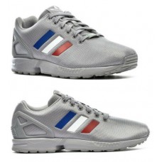 Кроссовки Adidas ZX Flux tricolor Classic синие с серым