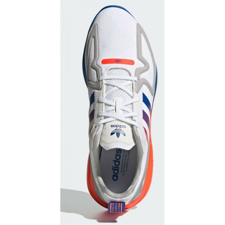 Кроссовки Adidas ZX Flux II голубые 
