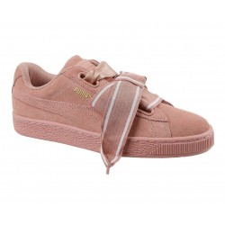 Puma Suede Heart Satin Cameo Brown Pink розовые