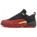Nike Air Jordan 12 Retro Low кроссовки черный с красным