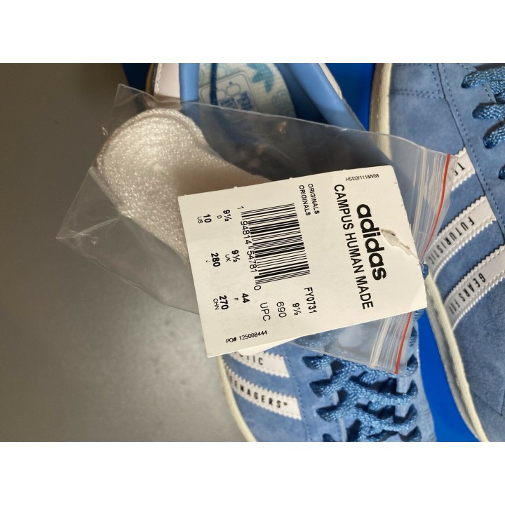 ADIDAS ORIGINALS X HUMAN MADE, кроссовки синие замша