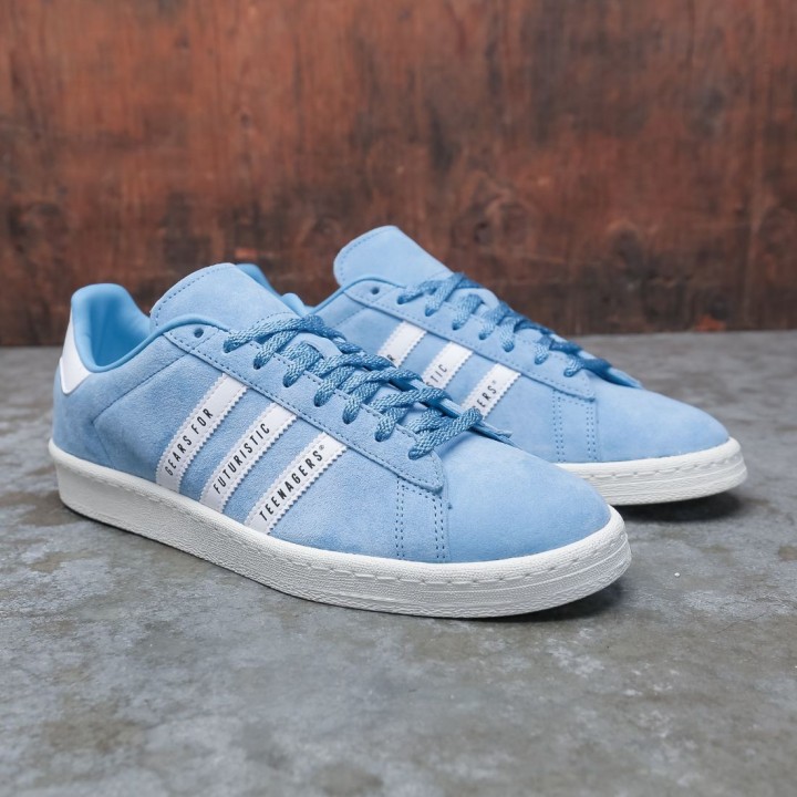 ADIDAS ORIGINALS X HUMAN MADE, кроссовки синие замша