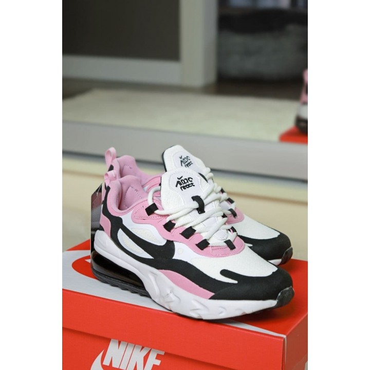 Air Max 270 Nike React чорні з рожевим в наявності
