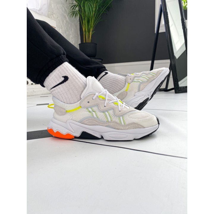 Кроссовки Adidas Ozweego, помаранчева п"ятка