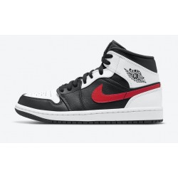 Air Jordan 1 retro Mid Black Chile Red/White