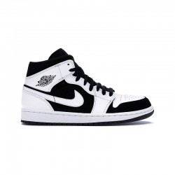Air Jordan 1 retro Mid White Black Tuxedo