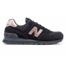 Кроссовки New Balance 574 Black / Rose Gold