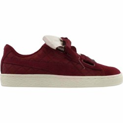 Puma Suede Heart Satin Burgundy