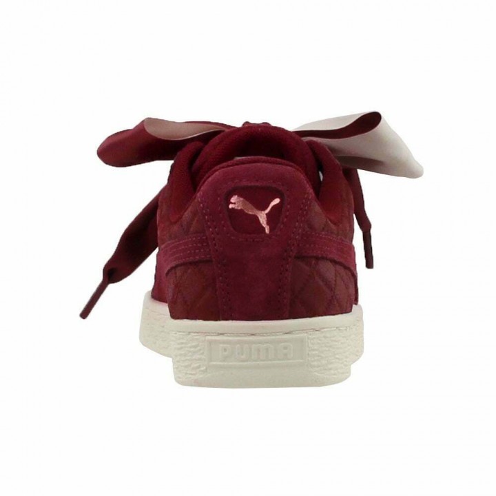 Puma Suede Heart Satin Burgundy