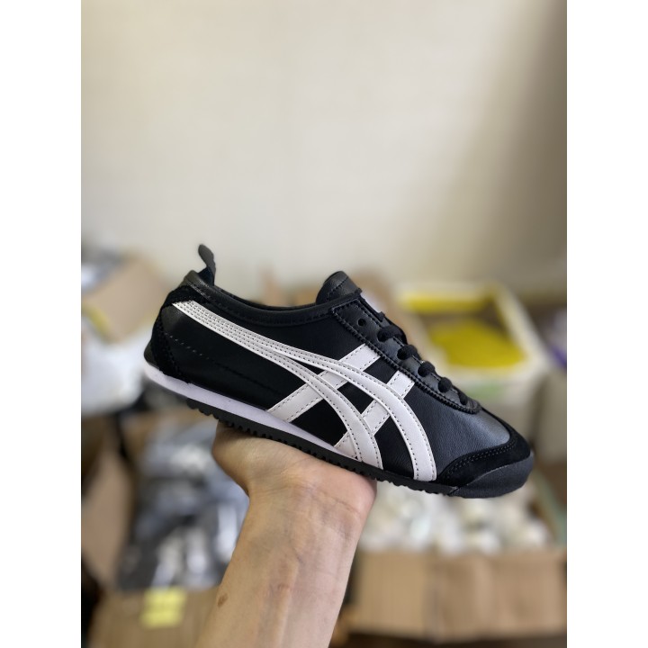 Кроссовки Onitsuka Tiger чорні з білими полосками Киев цены