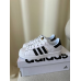 Кросівки Adidas Superstar black/white в наявності золотий логотип