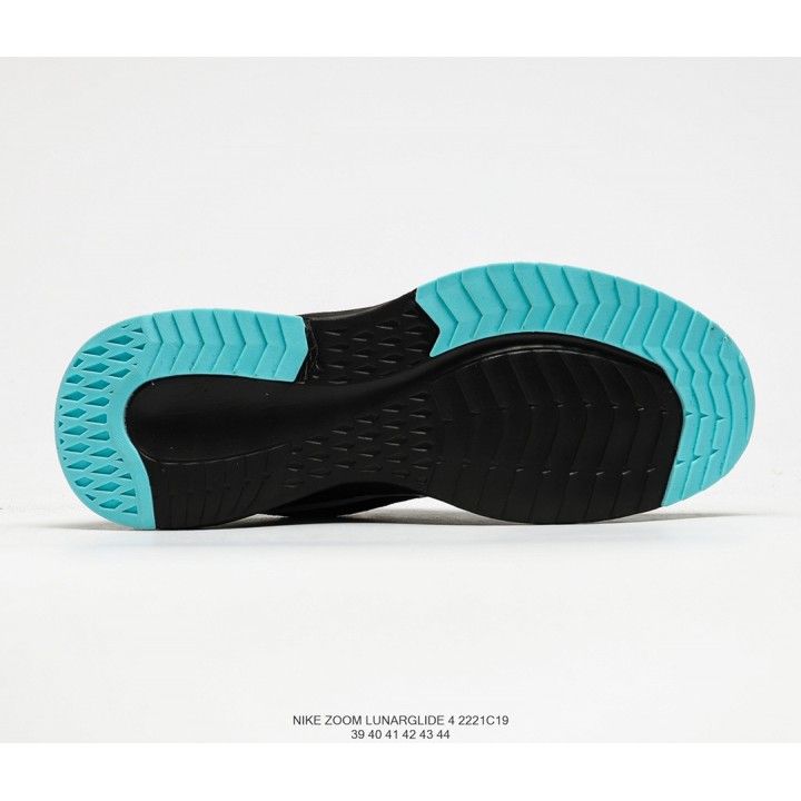 Кроссовки Lunaralon Nike LUNARGLIDE +4 чорні з зеленим