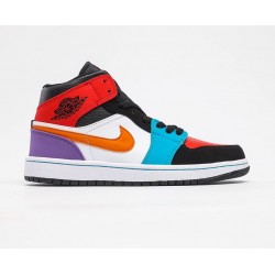 Air Jordan 1 White/blu/violet/red/black new color 2020