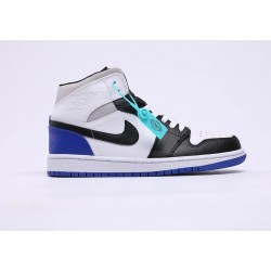 Air Jordan 1 White/black/blu