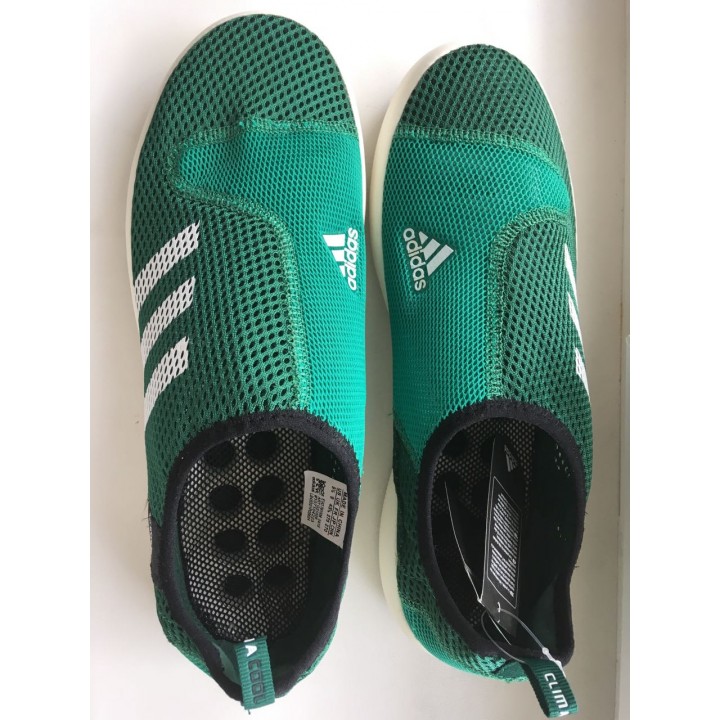 Мокасины Adidas Summer зеленые с дефектом