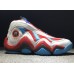 Баскетбольные кроссовки Adidas Crazy 97 белые с голубым