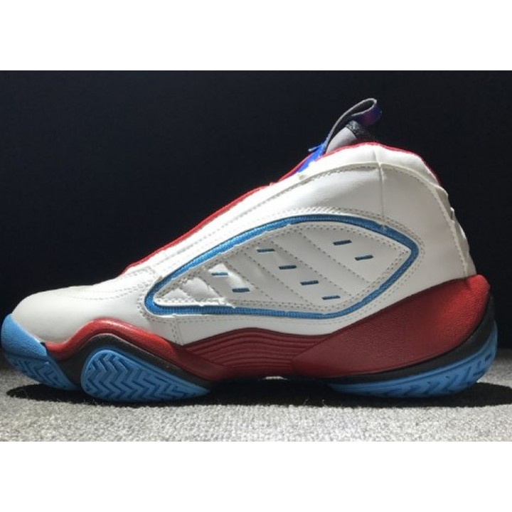 Баскетбольные кроссовки Adidas Crazy 97 белые с голубым