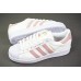 Кроссовки Adidas Superstar, розовые с белым 2018
