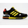 Кроссовки Adidas ZX 750 черный с желтым
