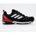 Кроссовки Adidas Terrex, Agravic GTX черные с красной пяткой
