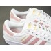 Кроссовки Adidas Superstar, розовые с белым 2018