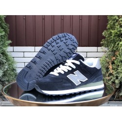 Кроссовки New Balance 574 утепленные темно синие