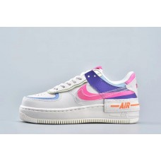 Nike Air Force 1 Shadow Double Swoosh Sail Pink Purple