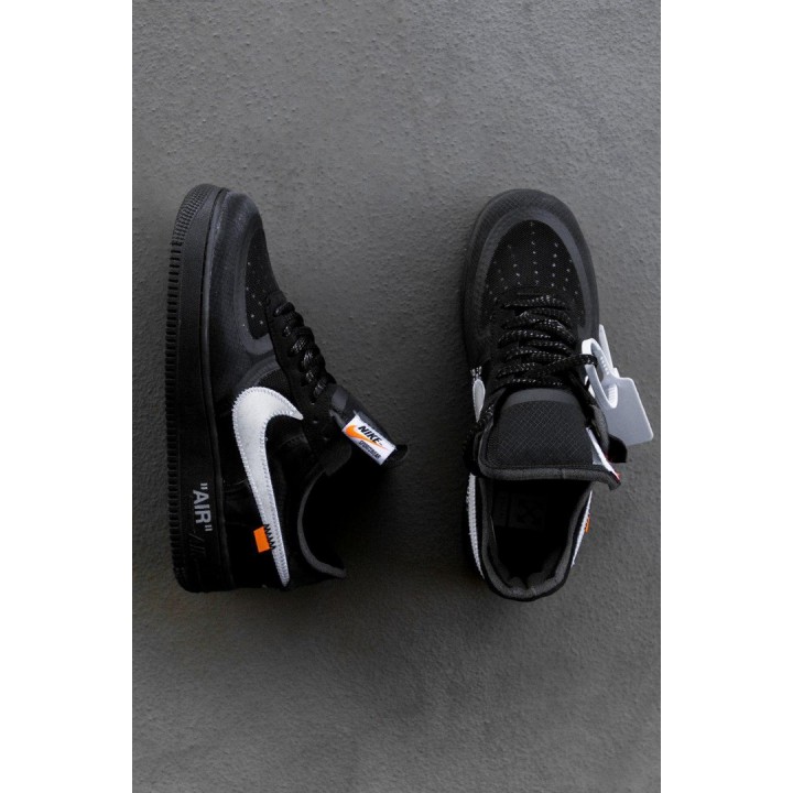 Кроссовки OFF WHITE x Nike Air Force 1 Low чорні