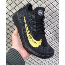 Nike free run rn flyknit 2018 черные