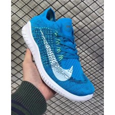 Nike free run rn flyknit 2018 синие