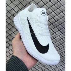 Nike free run rn flyknit 2018 белые