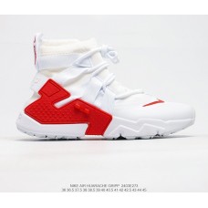 NIKE AIR HUARACHE GRIPP QS white red