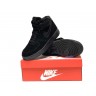 Nike Air Force 1 утепленные все черные Высокие