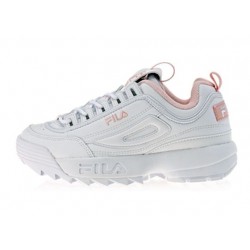 FILA Disruptor II All White rose