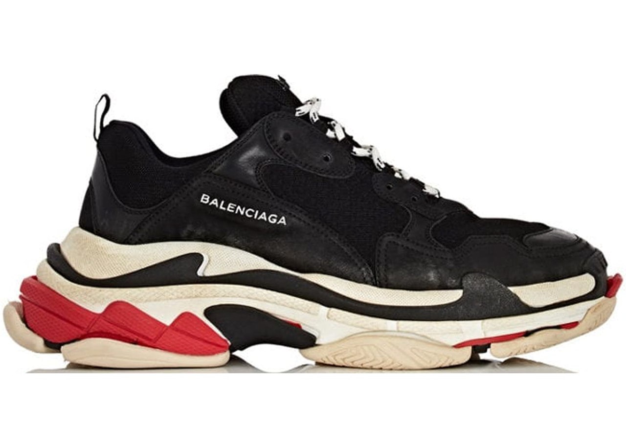 Хит цена Balenciaga Triple S Black White Red Киев. Купить